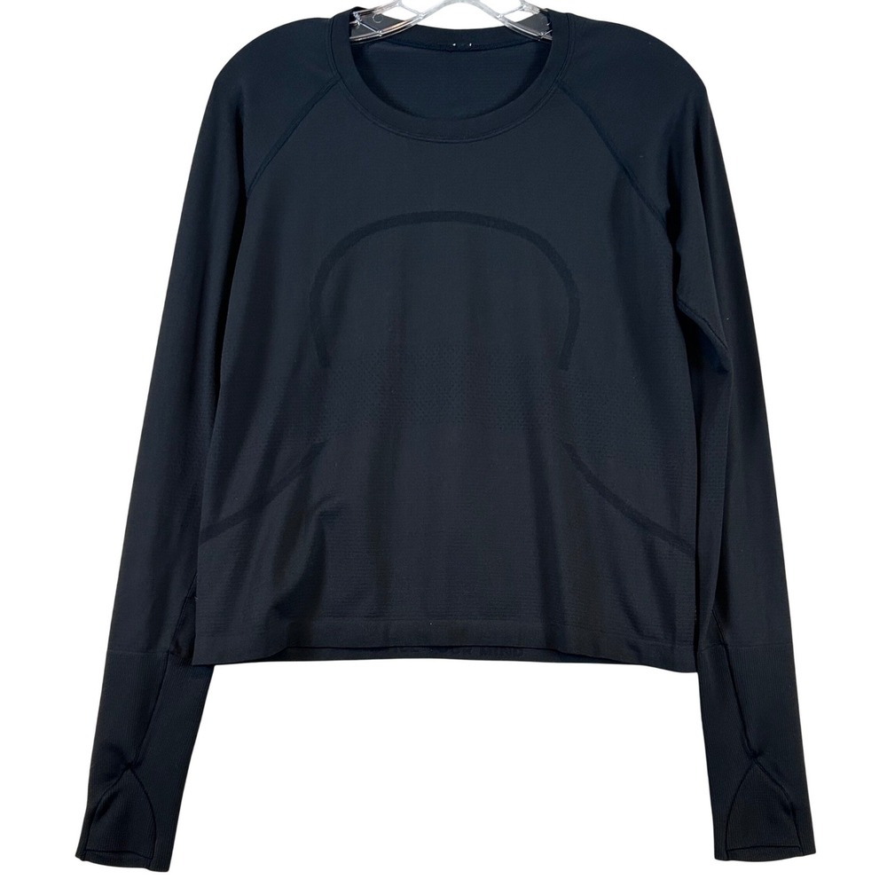 Lululemon Swiftly Tech Long Sleeve 2.0 Race Length Black Size ? Running Shirt‎